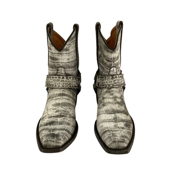 Old Gringo Aria Plain Harbor Grey Harness Snip Toe Western Cowgirl Boot 7.5 B - Picture 9 of 14